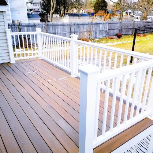modern Edge Contracting deck and sunroom addition