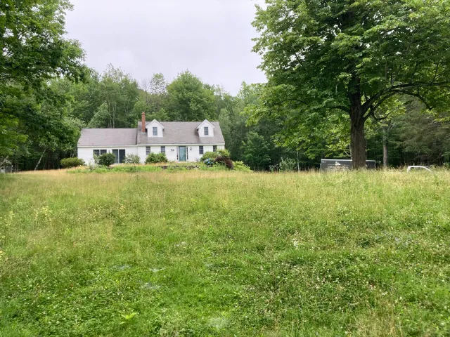 Overgrown lawn, before and after