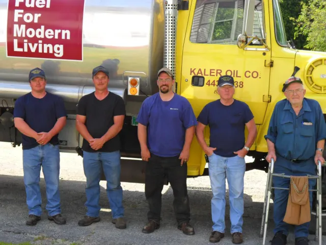 From L-R: Mike Kaler; Ron Kaler; Steve Kaler; Robert Kaler, Jr.; and Robert Kaler, Sr.