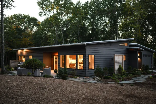 Winterberry Lane - Custom midcentury home design and construction by Mighty Roots