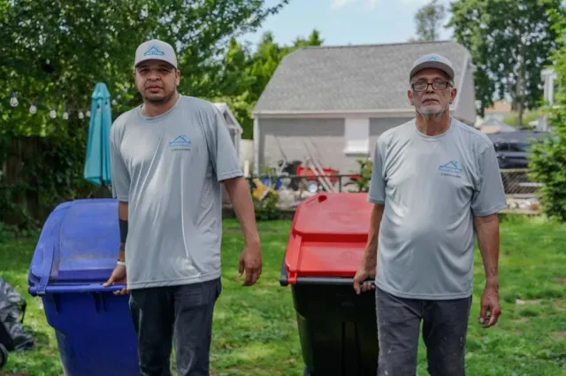 Angel Alvarado and Jose Mendoza, owners and partners of AJ Power Washer home services