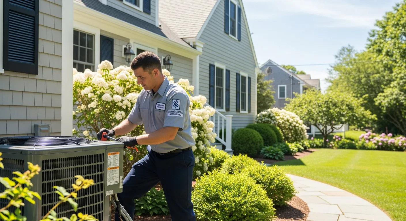 HVAC technician working