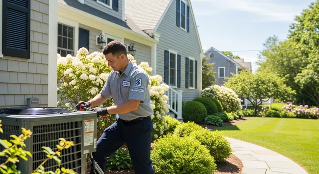 HVAC technician working