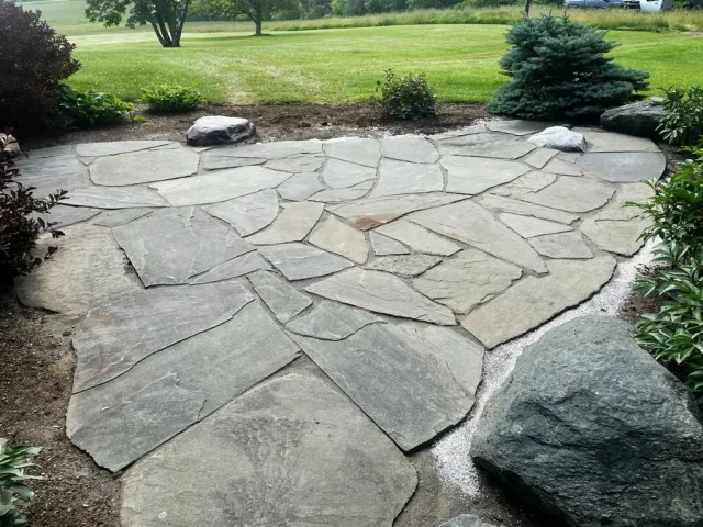 custom stone patio