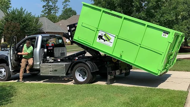 A Bin There Dump That bin is transported on a truck