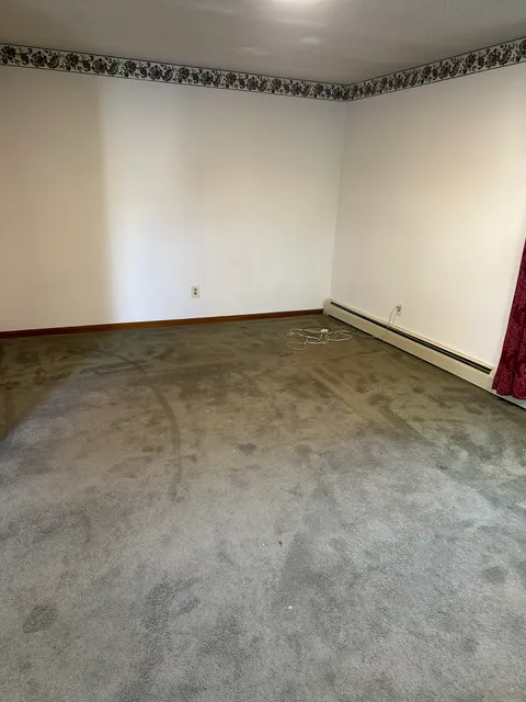 Empty room after furniture removal