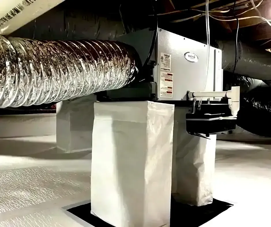 New Crawl Space Encapsulation at Boston, MA