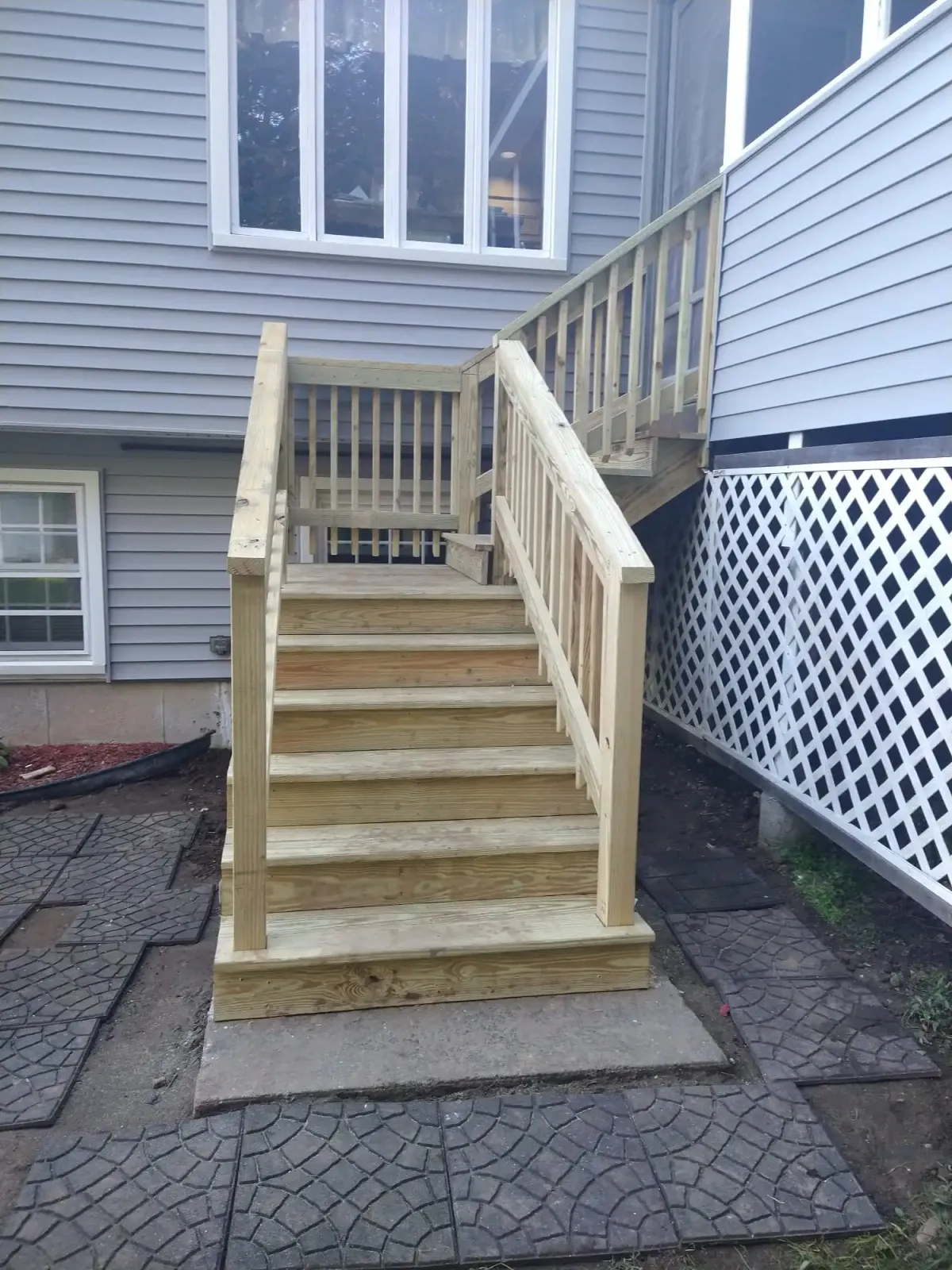 outdoor deck stairs