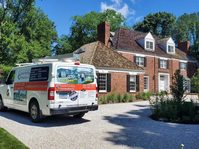 work photo from cedarroofingprotection.com