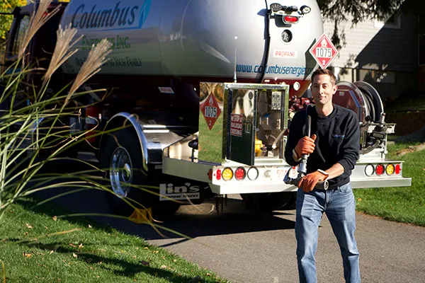 Propane deliveryman