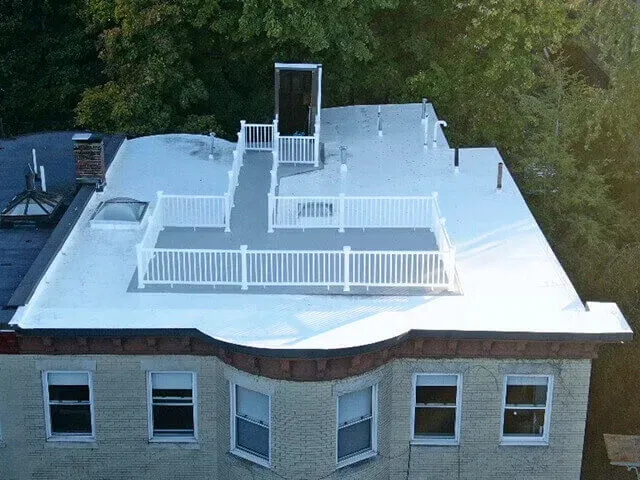 Deck on top of the roof