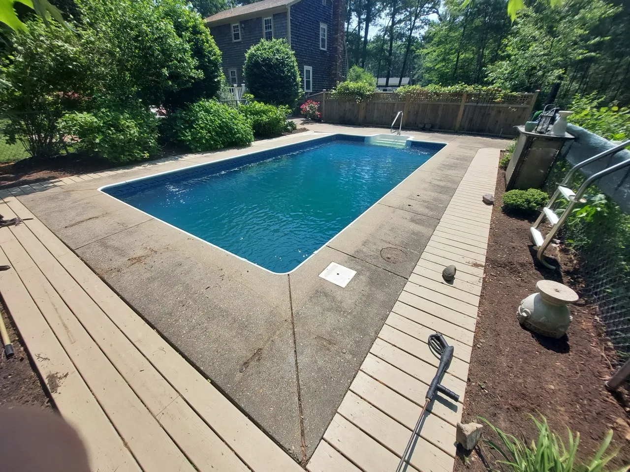 Before Deck Washing