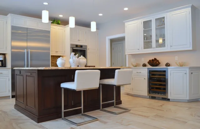 White Custom Cabinet Design Project - Katonah NY