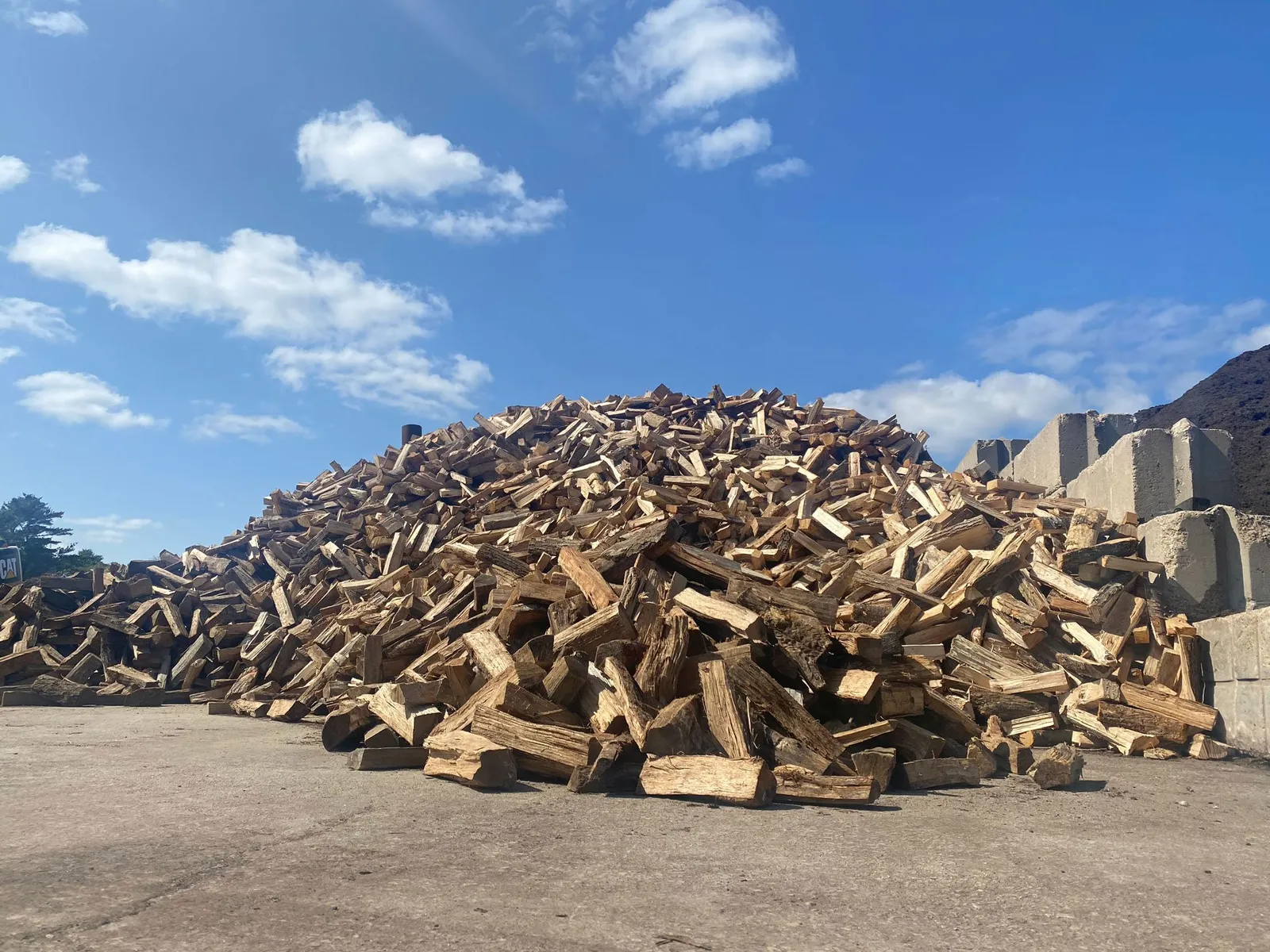 Large stacked of Cape Cod firewood