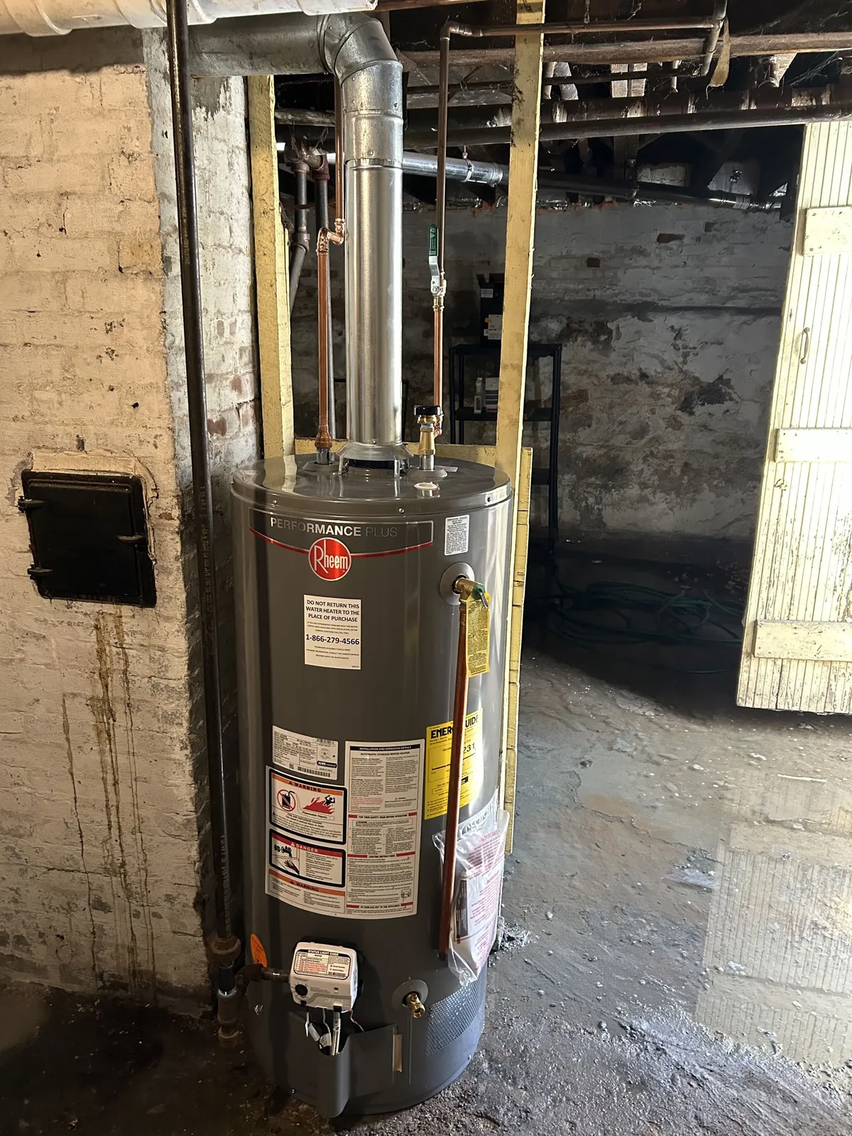 Open Basement Water Heater — photo 1