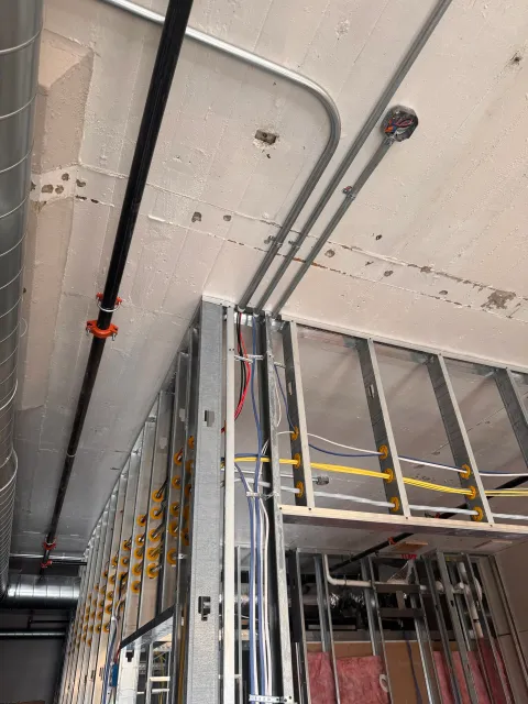 Commercial electrical Rough-in by M&J Electrical Contractors LLC