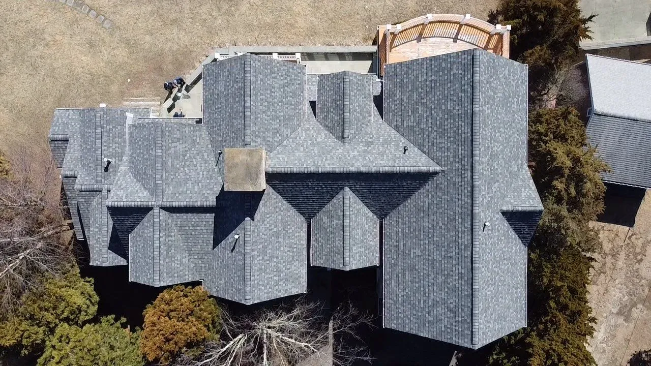 Completed roofing project on a Greater Boston home