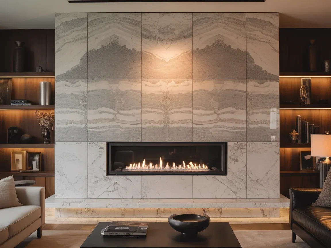 Stone Fireplace Surround