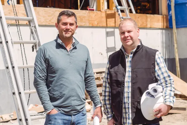 Nick Bowes and Tim O'Neill, owners of O'Neill Bowes Building Company, Inc.