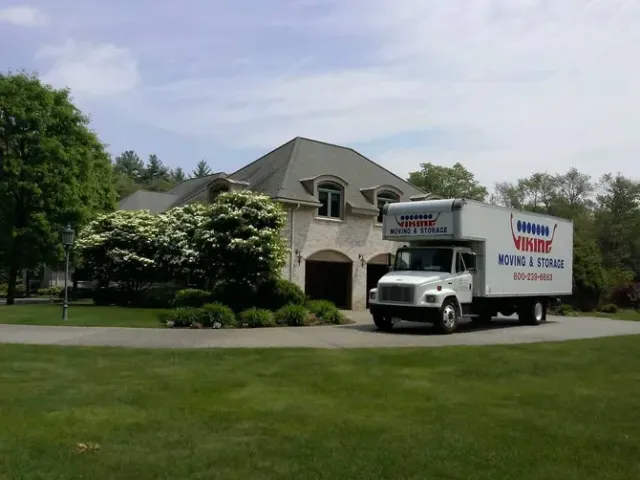 Viking truck in the driveway of a residential home