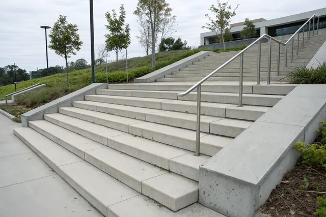 Concrete steps construction