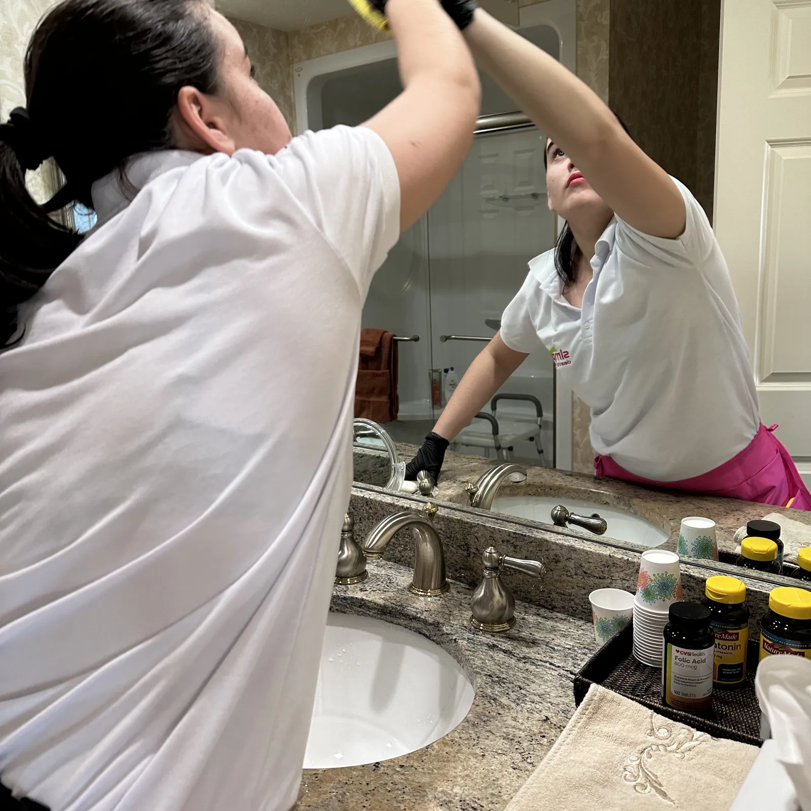 office being cleaned by a skilled professional