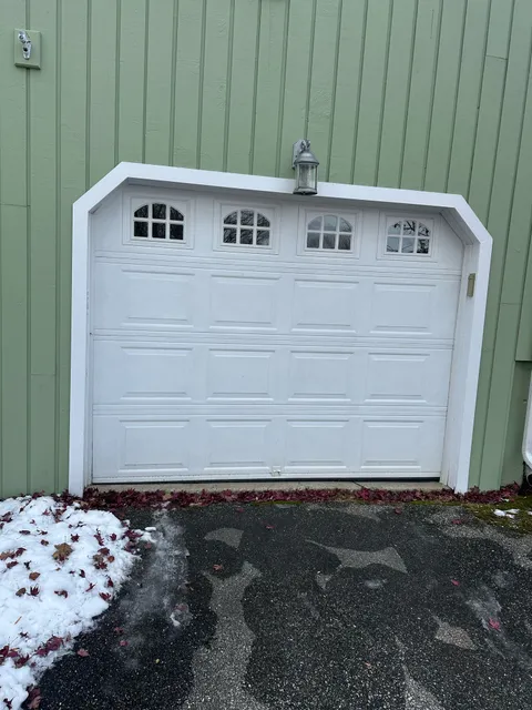Garage door in Connecticut.