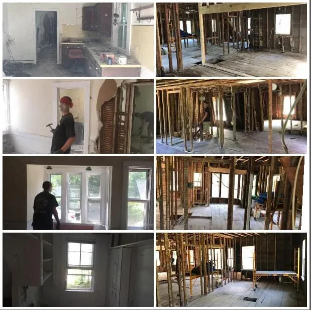 A full interior gut-out