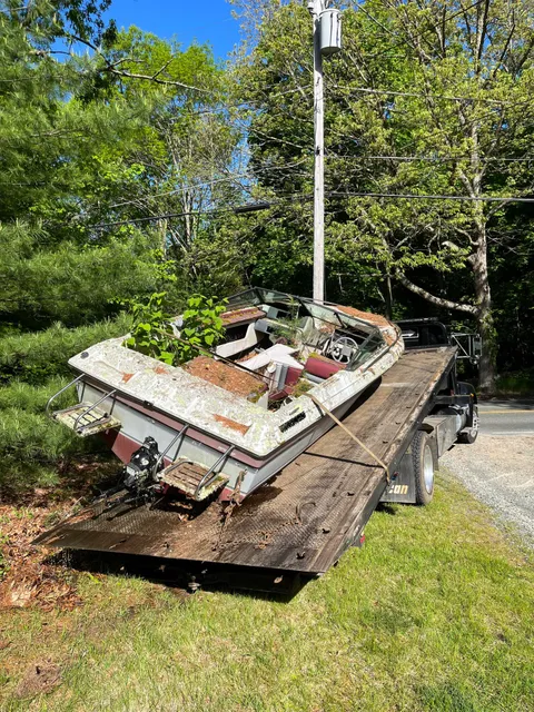 Camper & boat removal Massachusetts work photo