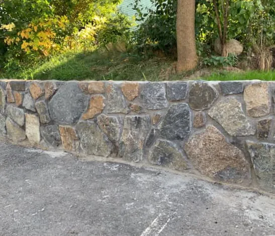 Titus Masonry Marblehead — Stone Wall Beside a Pathwalk in Marblehead, MA