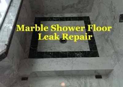 Leaky White Marble Shower Leak Repair Franklin, MA