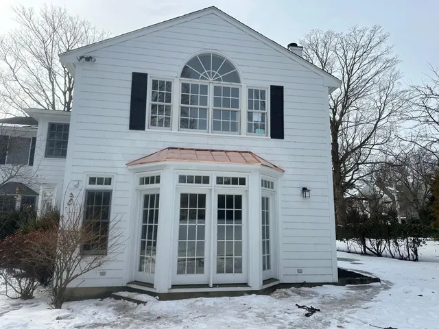 Completed roofing project on a Greater Boston home