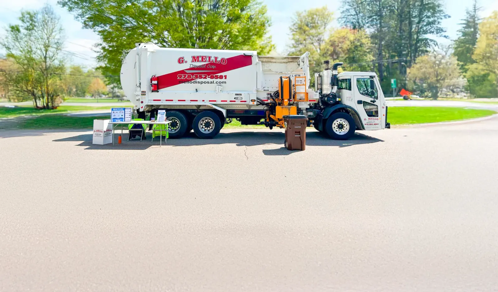 G. Mello trucks at a community event