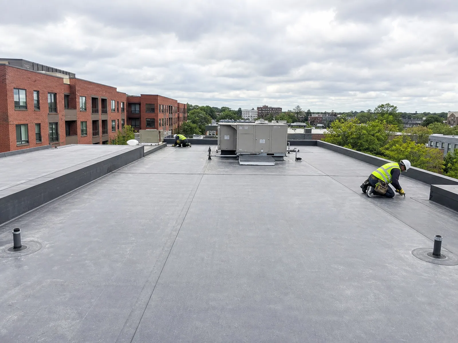 Merrimac St 3-unit, 60-mil EPDM