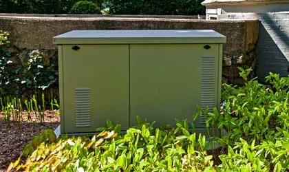 Generator outside home