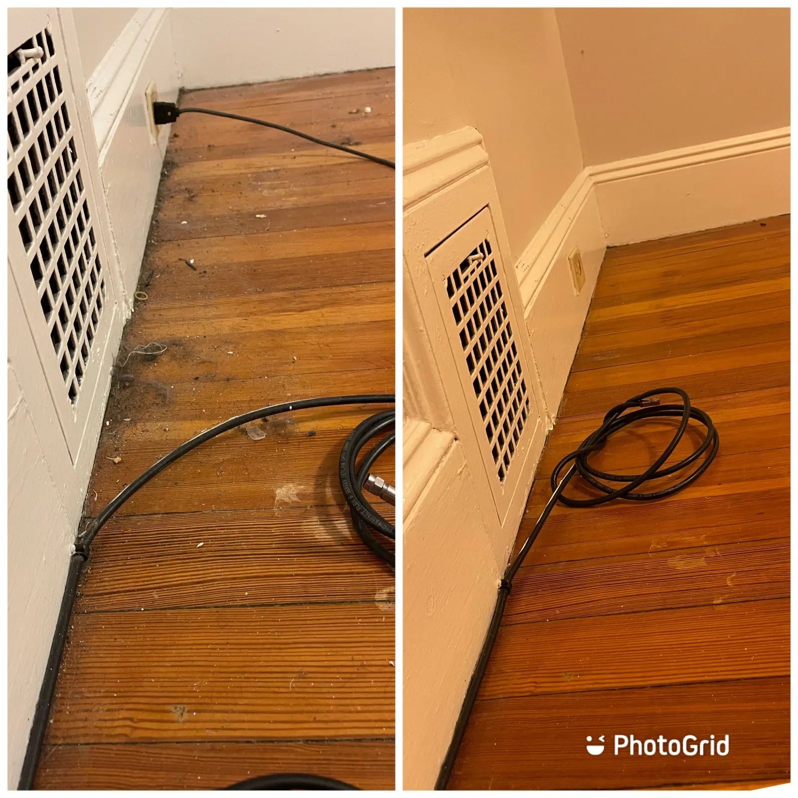 Polished Parquet Floor Cleaning