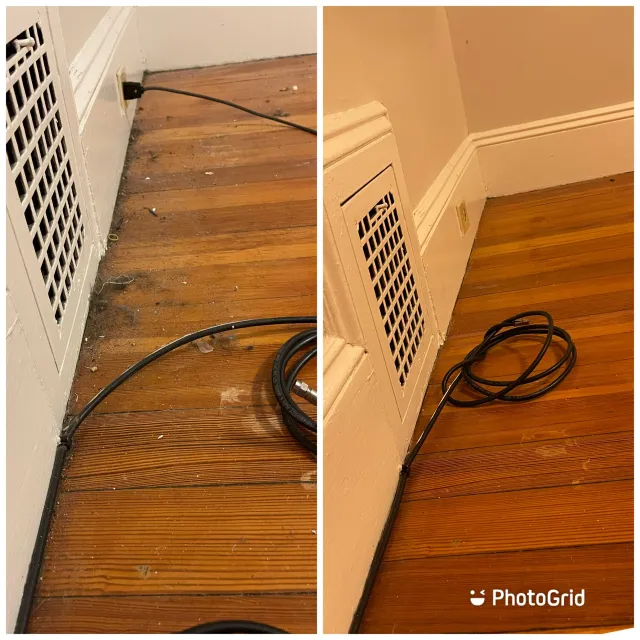 Polished Parquet Floor Cleaning