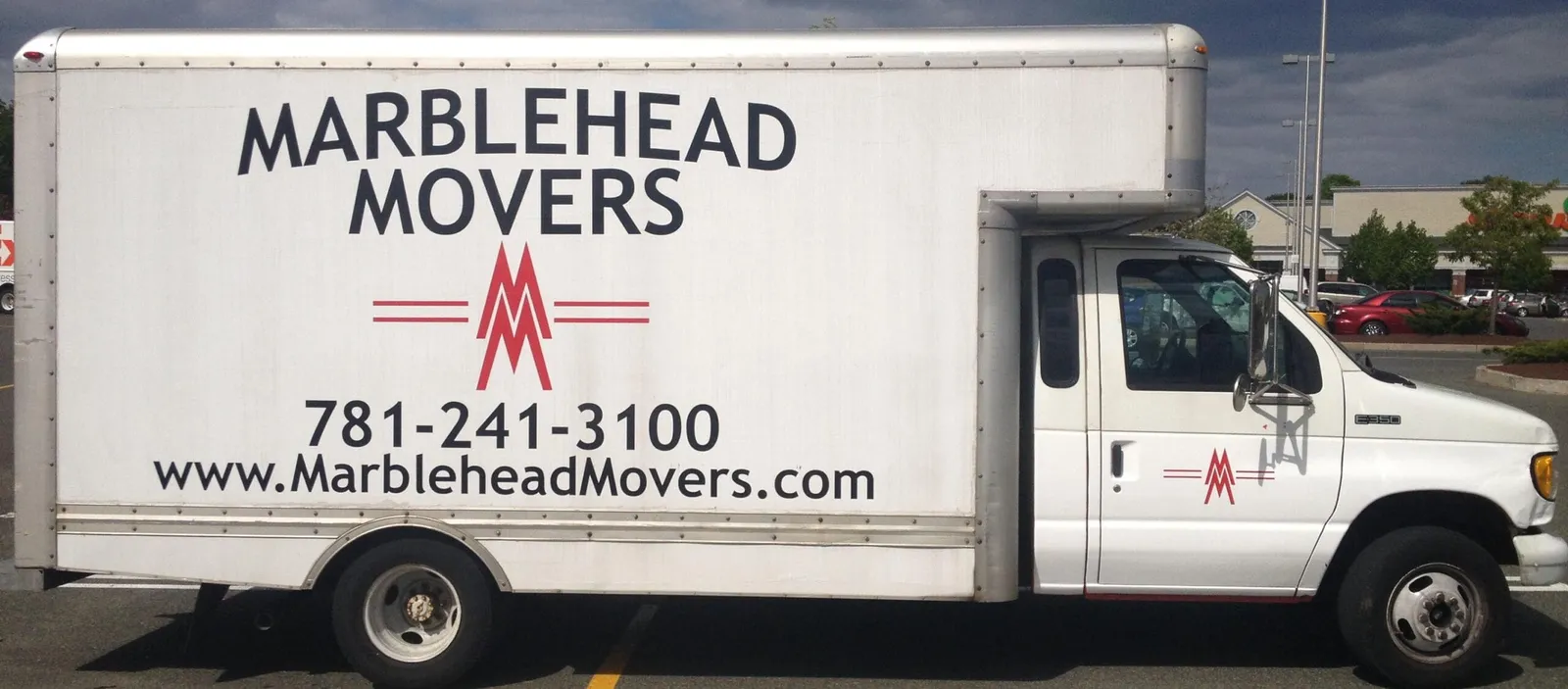 Branded Marblehead Movers box truck