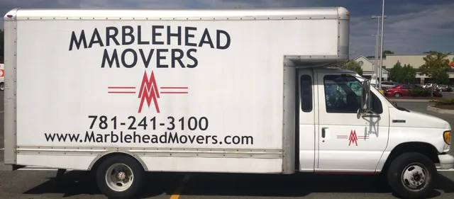 Branded Marblehead Movers box truck