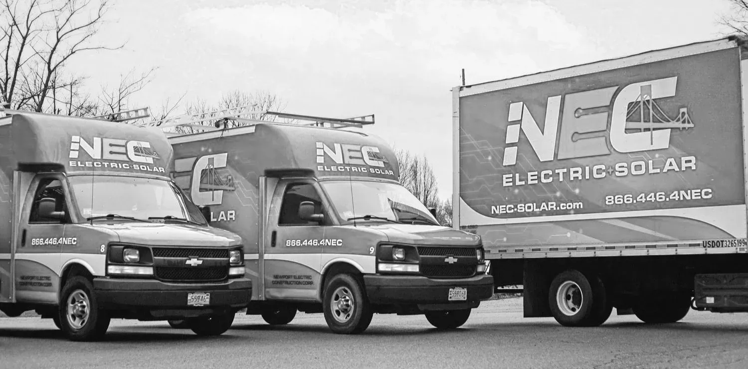 NEC Electric + Solar box trucks and service vans