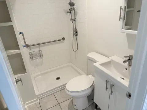 A spotless bathroom after a clean by Fab’s Cleaning