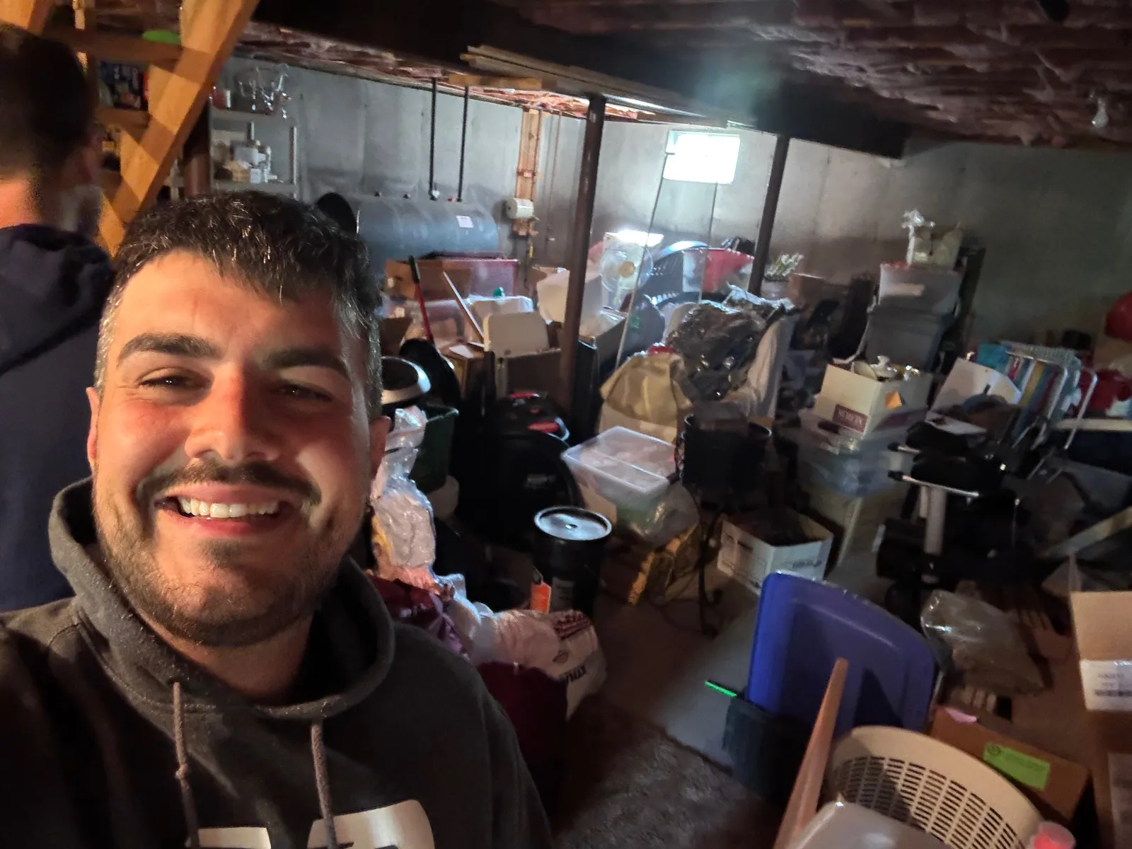 Basement Cleanout — Top to Bottom — before