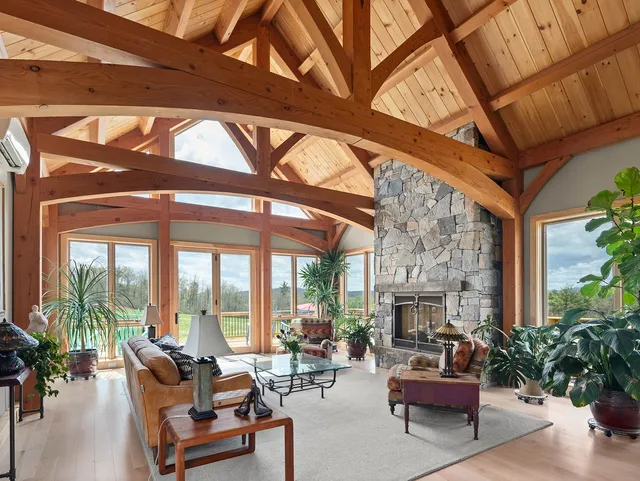 Timber Frame Addition in Vergennes, VT - 12295