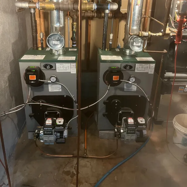 The Heating and Cooling Company showing installed boilers