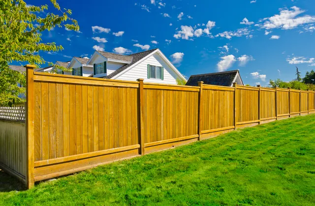 Wood fence