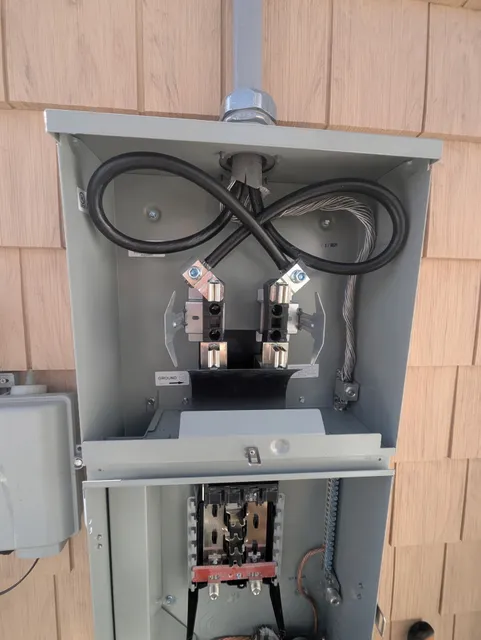 New meter and service equipment installation