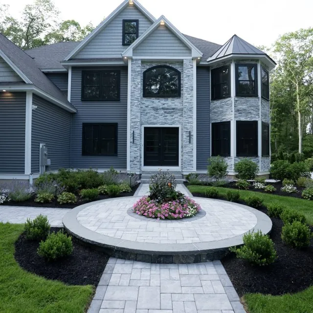 Second Photo down on home page, right side of landscape construction