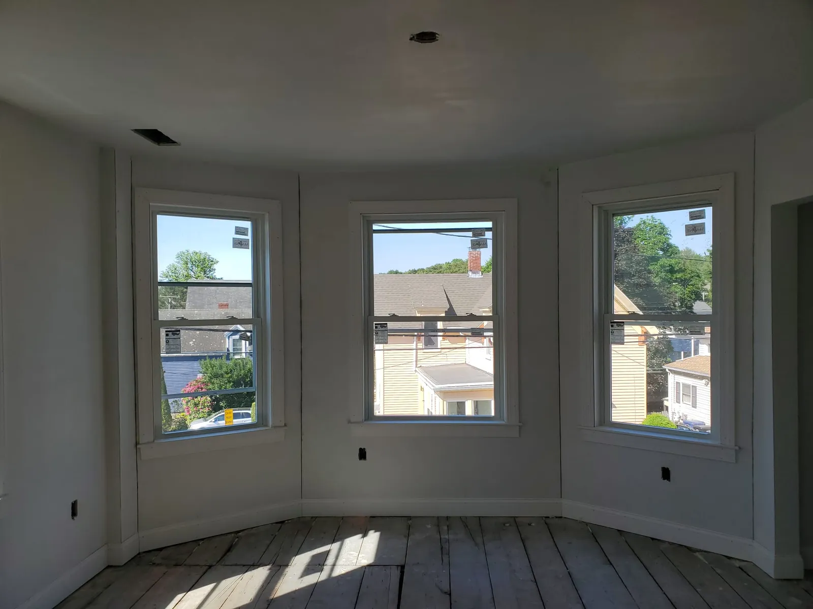 Skim-coat plaster finish by Boston Strong Plastering, MA