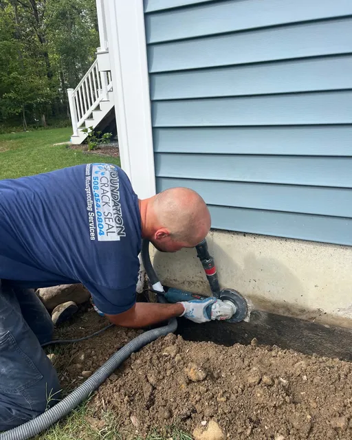 Foundation Crack Seal work photo