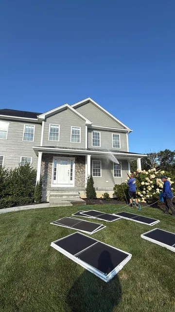 Rhode Island home after Sunset Pressure Washing exterior soft wash